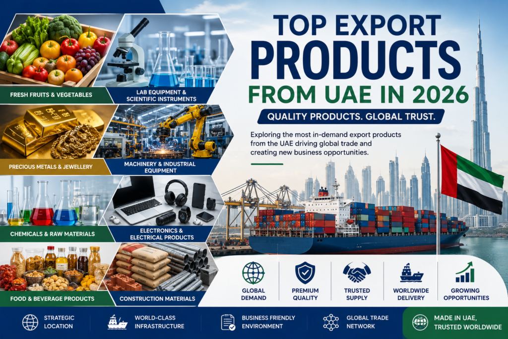 Top Export Products from UAE in 2026